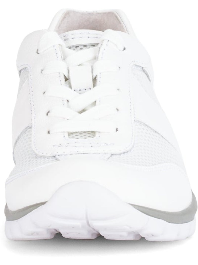 Baskets  ajourées en cuir Blanc - Kiabi