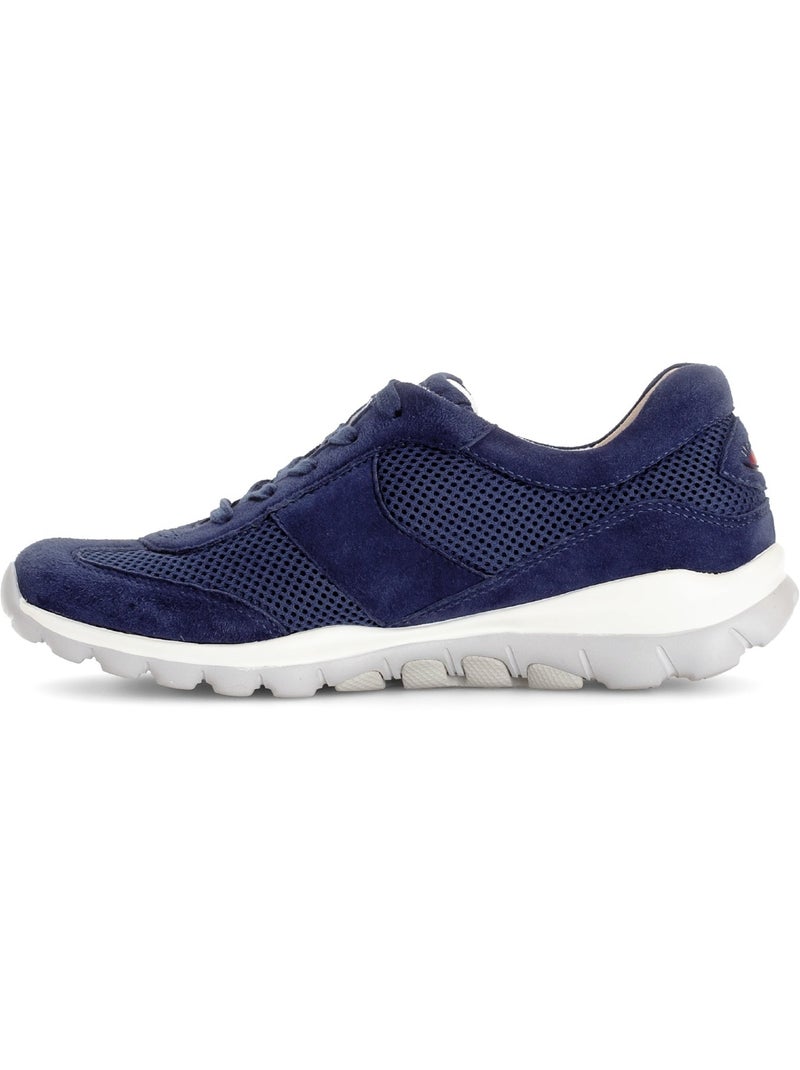 Baskets  ajourées en nubuck Bleu - Kiabi