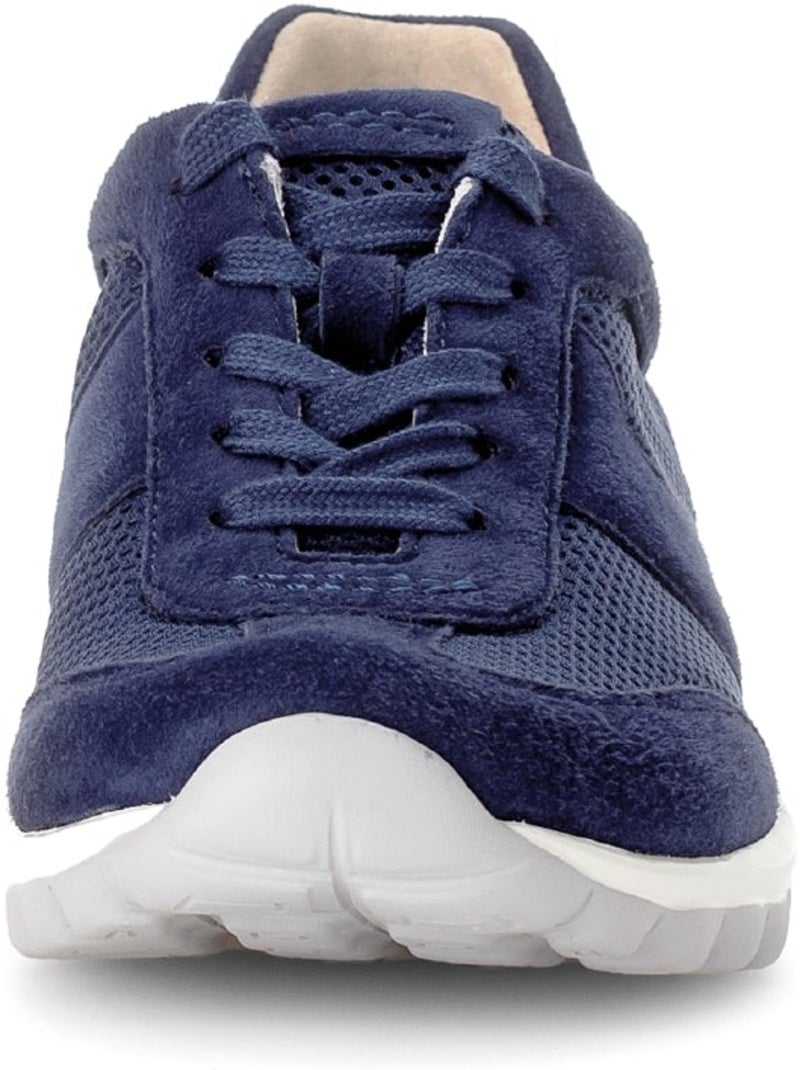 Baskets  ajourées en nubuck Bleu - Kiabi