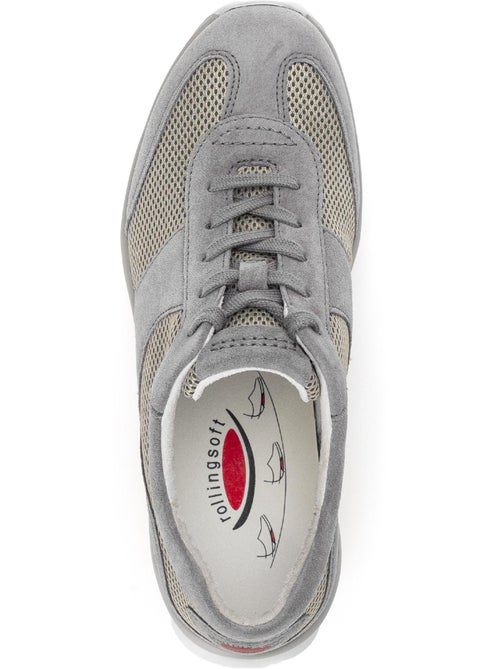 Baskets  ajourées en nubuck - Kiabi