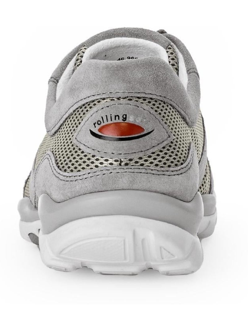 Baskets  ajourées en nubuck Gris Gris - Kiabi