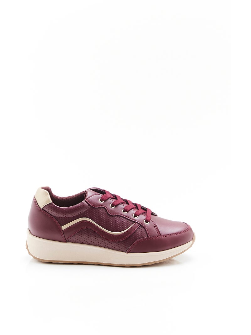 Baskets amortyl détails brillants - damart Rouge - Kiabi