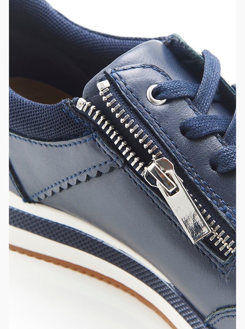 Baskets Amortyl finitions croquets - Damart Bleu - Kiabi