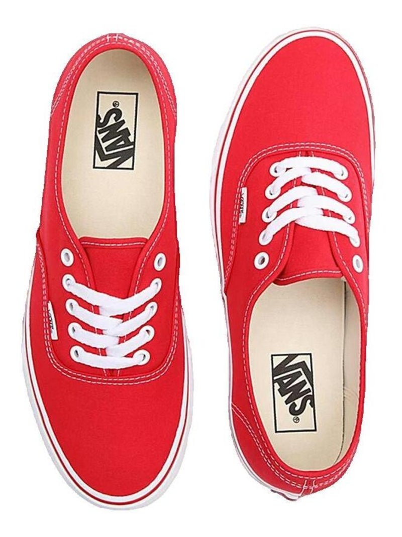 Baskets Authentic en textile Vans Rouge clair - Kiabi
