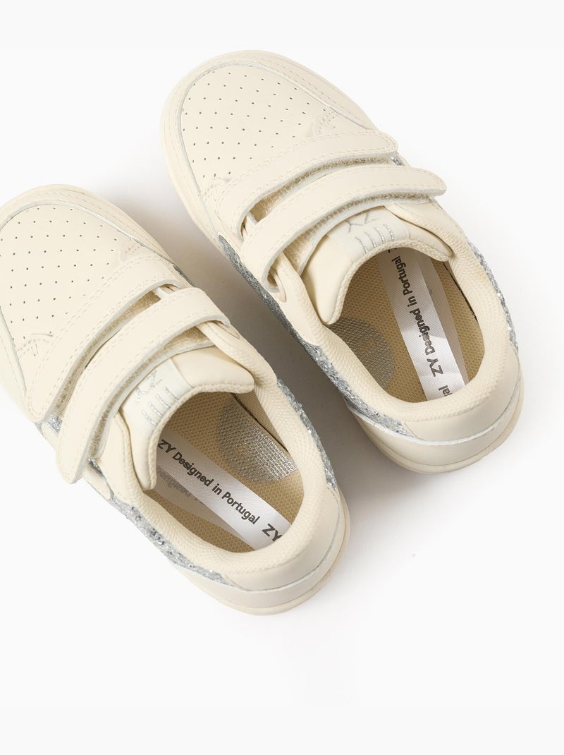 Baskets avec Glitter Gris - Kiabi