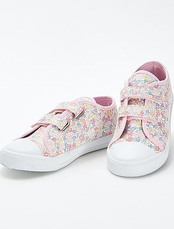 Baskets avec imprimé fleuri