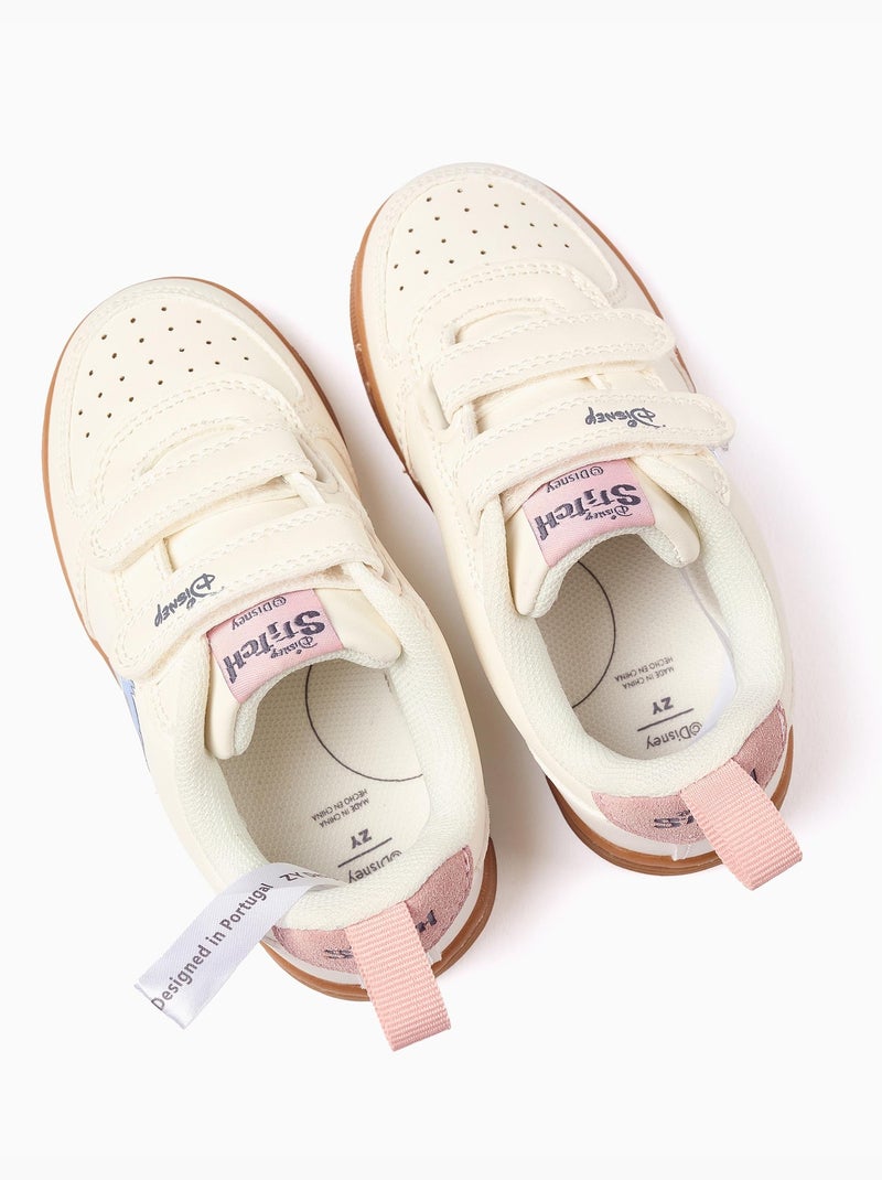 Baskets avec imprimé Stitch et brides à scratch Beige clair - Kiabi