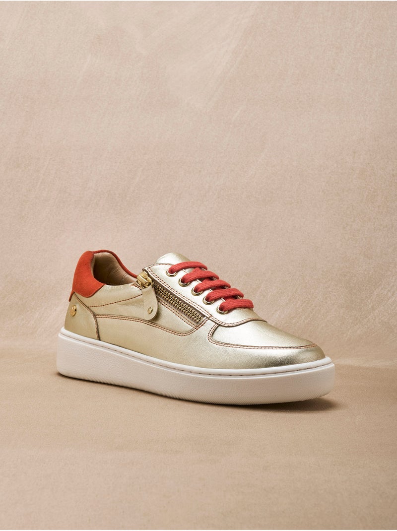 Baskets avec lacets et zip - PEDICONFORT Doré - Kiabi