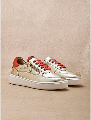 Baskets avec lacets et zip