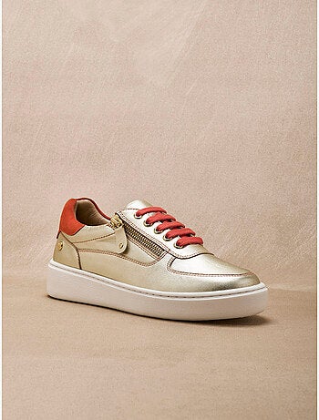 Baskets avec lacets et zip