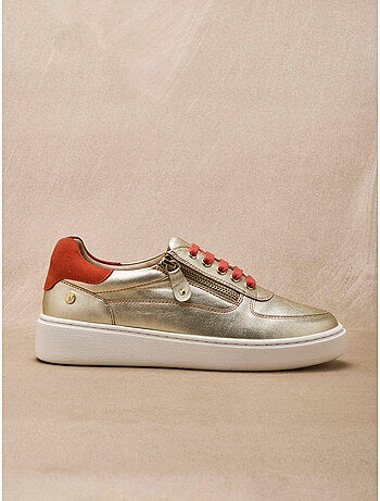 Baskets avec lacets et zip
