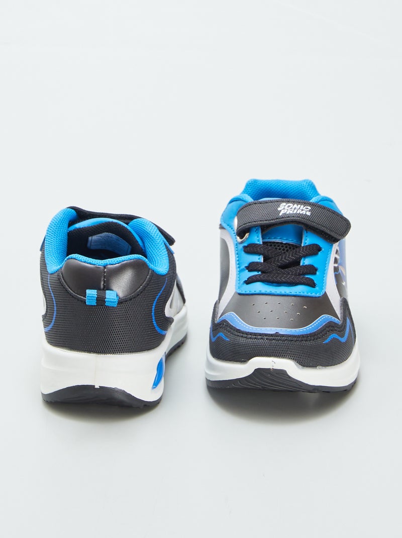 Baskets avec LED lumineuse 'Sonic' 'SEGA' Noir/bleu - Kiabi