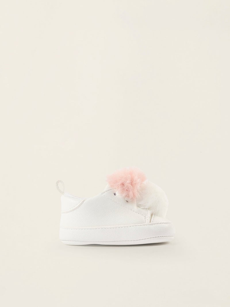 Baskets avec Pompons Rose clair - Kiabi