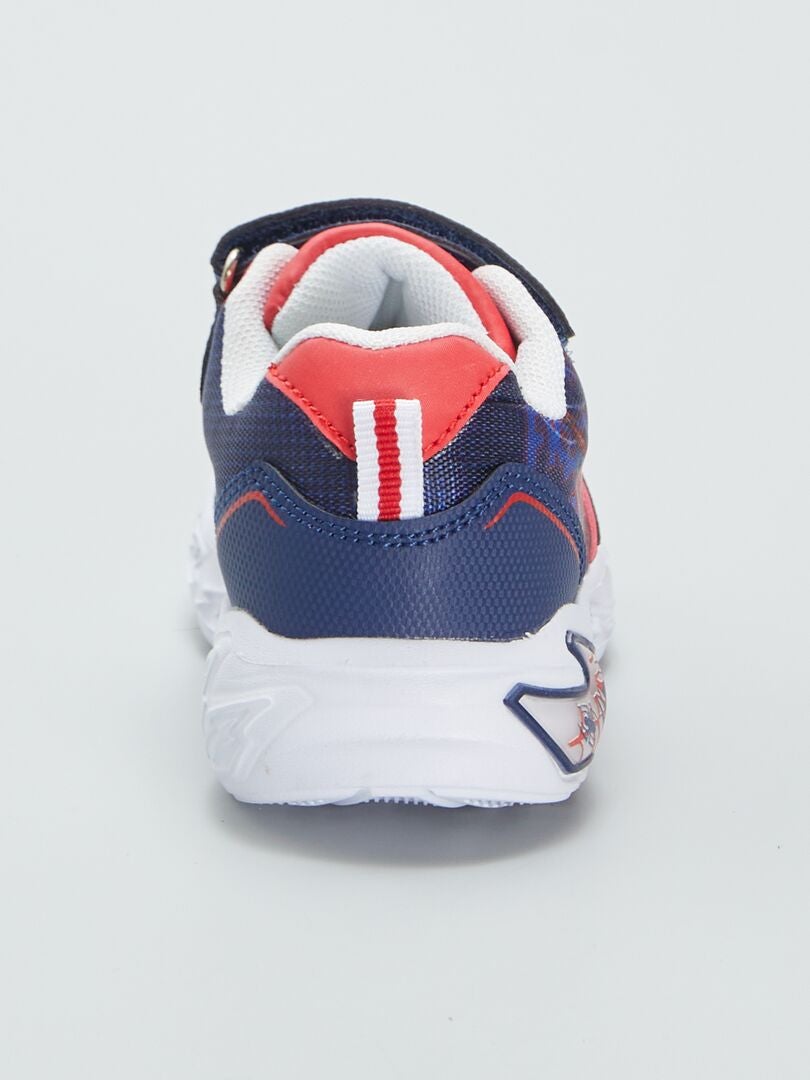 Baskets Spiderman Semelle Lumineuse Garçon - Lacets élastiques Et Fermeture Velcro