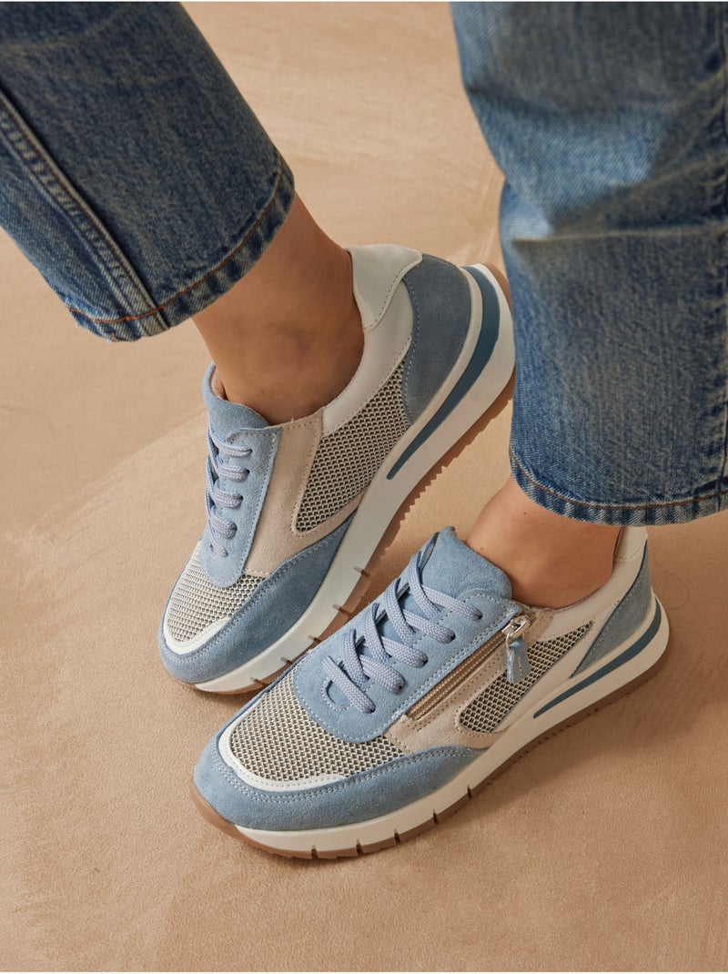 Baskets avec zip et lacets - PEDICONFORT Bleu - Kiabi
