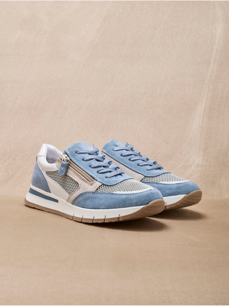 Baskets avec zip et lacets - PEDICONFORT Bleu - Kiabi