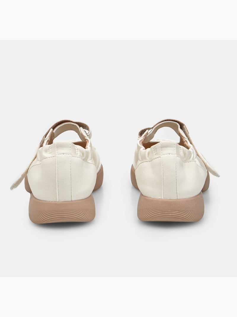 Baskets ballerines Mary Jane élastiques Bata Blanc - Kiabi