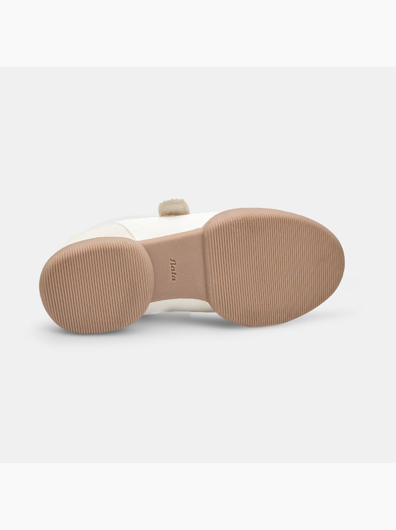 Baskets ballerines Mary Jane élastiques Bata Blanc - Kiabi