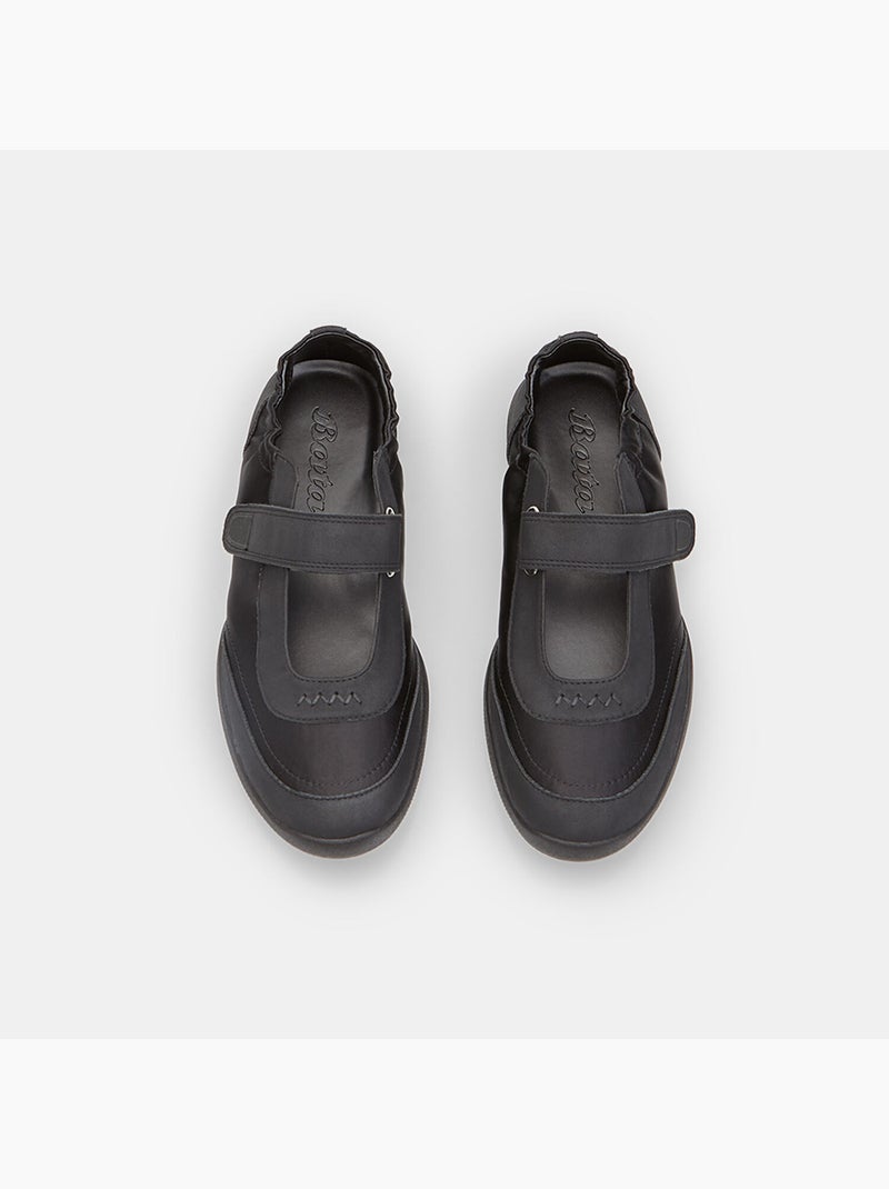 Baskets ballerines Mary Jane élastiques Bata Noir - Kiabi