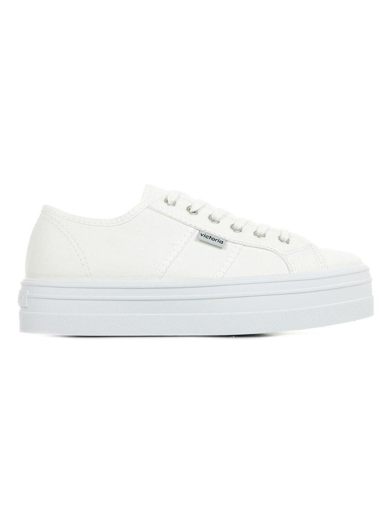 Baskets Basket Lona Plataforma Blanc - Kiabi