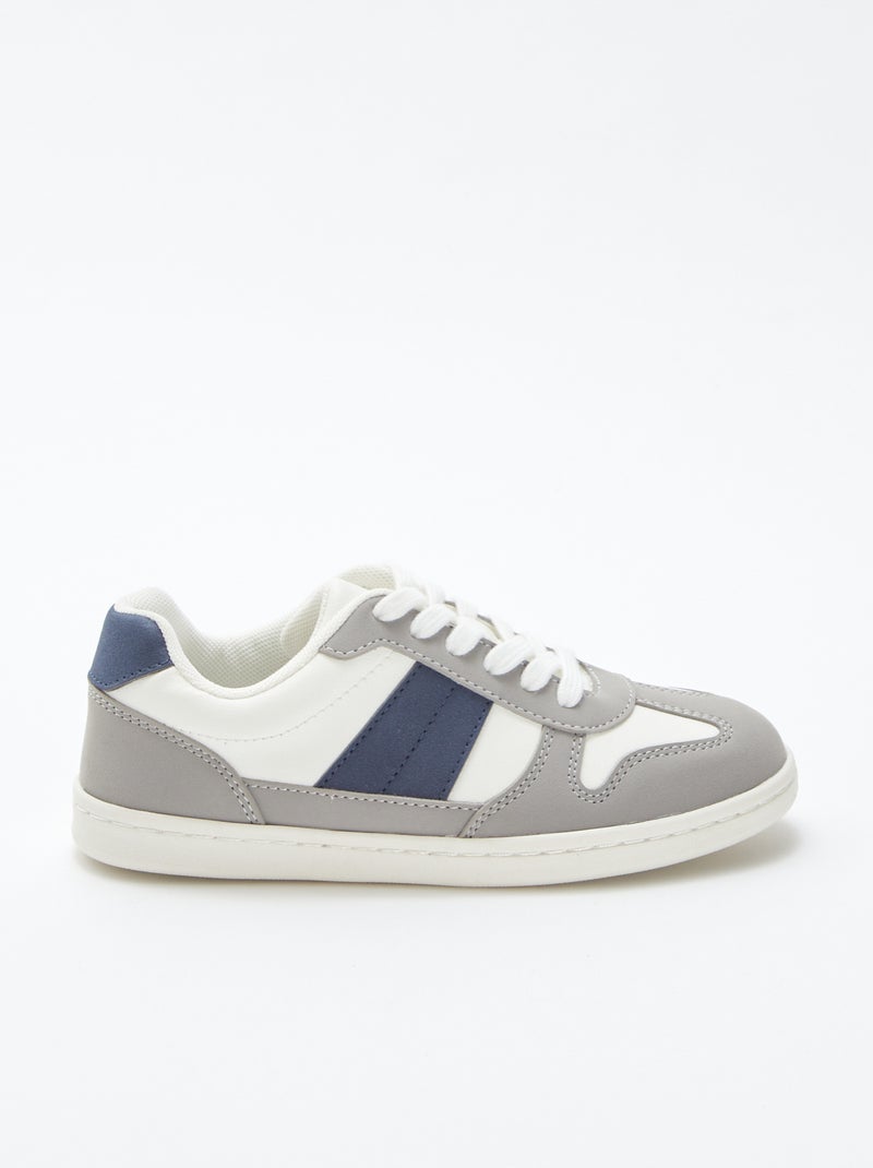 Baskets basses à lacets BLEU - Kiabi