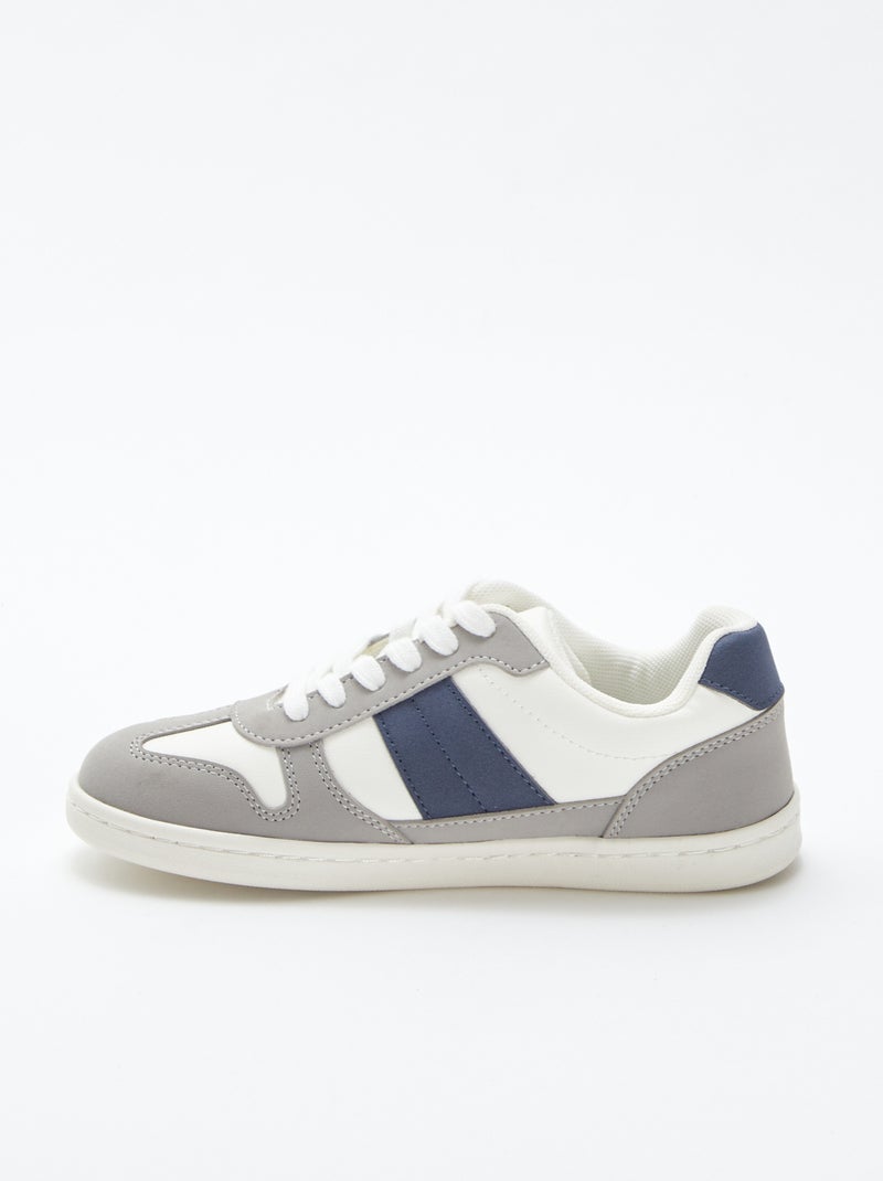 Baskets basses à lacets BLEU - Kiabi