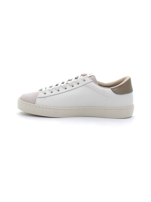 Baskets Basses à Lacets en Cuir Pour Femme - Kiabi