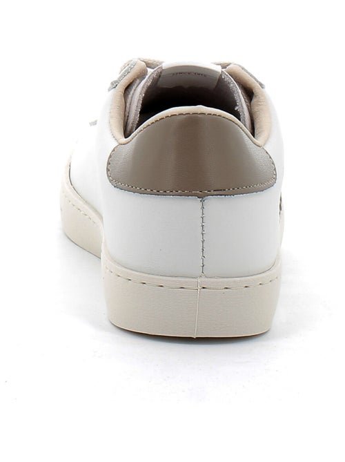 Baskets Basses à Lacets en Cuir Pour Femme - Kiabi