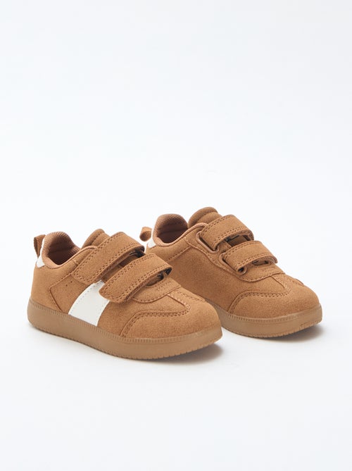 Baskets basses avec ouverture à 2 scratchs - Kiabi