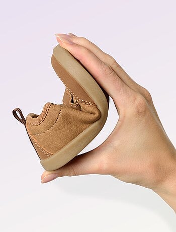 Kitchoun - Baskets basses avec ouverture par scratch - Barefoot