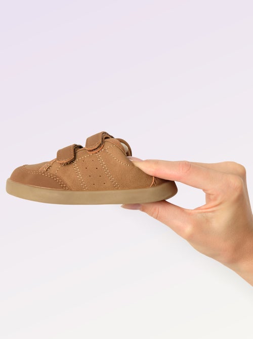 Baskets basses avec ouverture par scratch - Barefoot - Kiabi