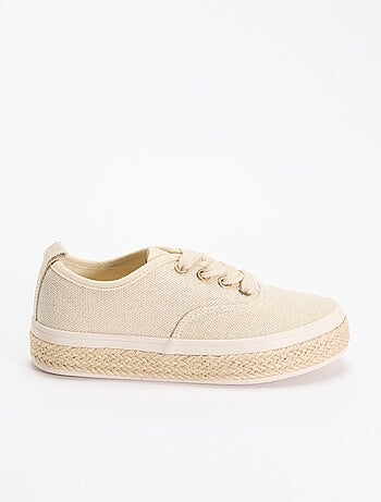 Baskets basses avec semelle en corde
