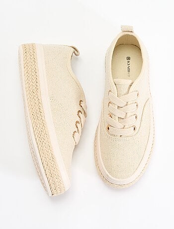 Baskets basses avec semelle en corde