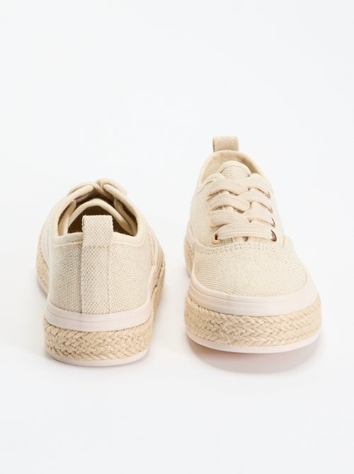 Baskets basses avec semelle en corde - Kiabi Baskets basses avec semelle en corde - Kiabi