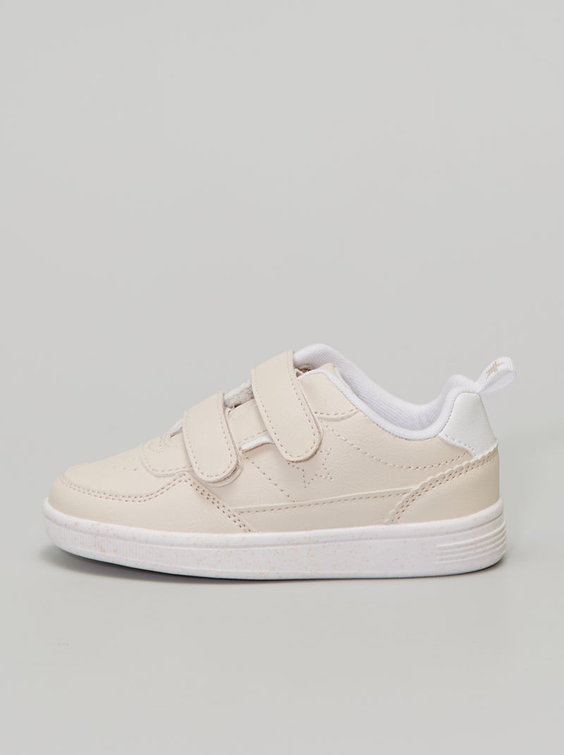 Baskets basses beige - Kiabi