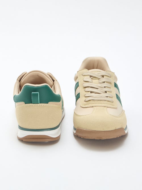 Baskets basses bicolores - Kiabi