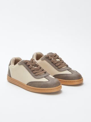 Baskets basses bicolores