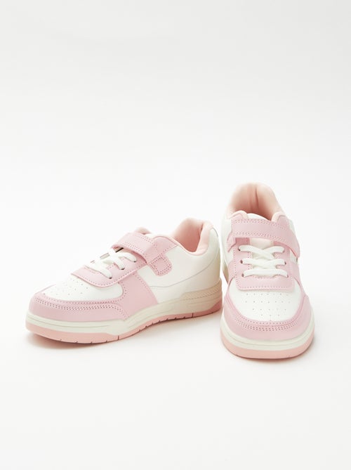 Baskets basses bicolores - Kiabi