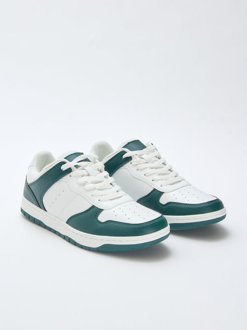 Baskets basses bicolores - Kiabi