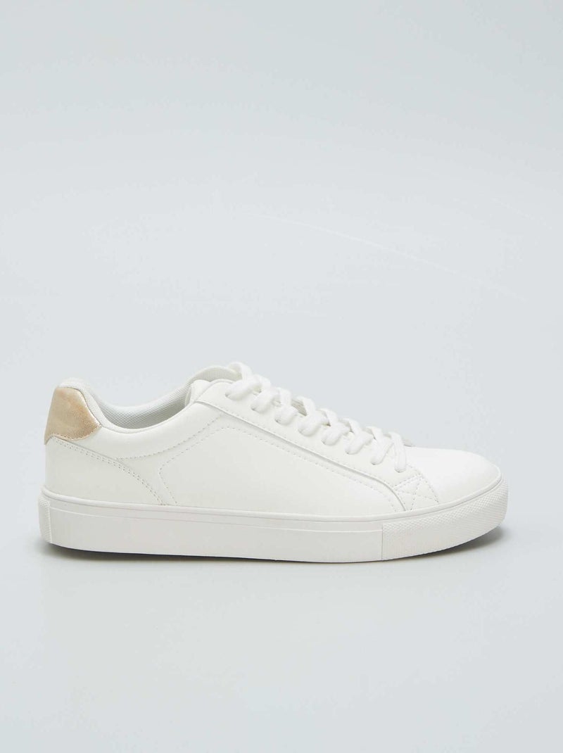 Baskets basses Blanc - Kiabi