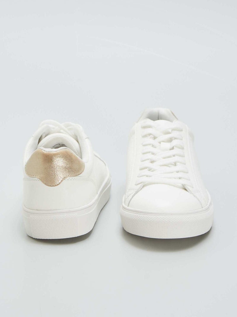 Baskets basses Blanc - Kiabi