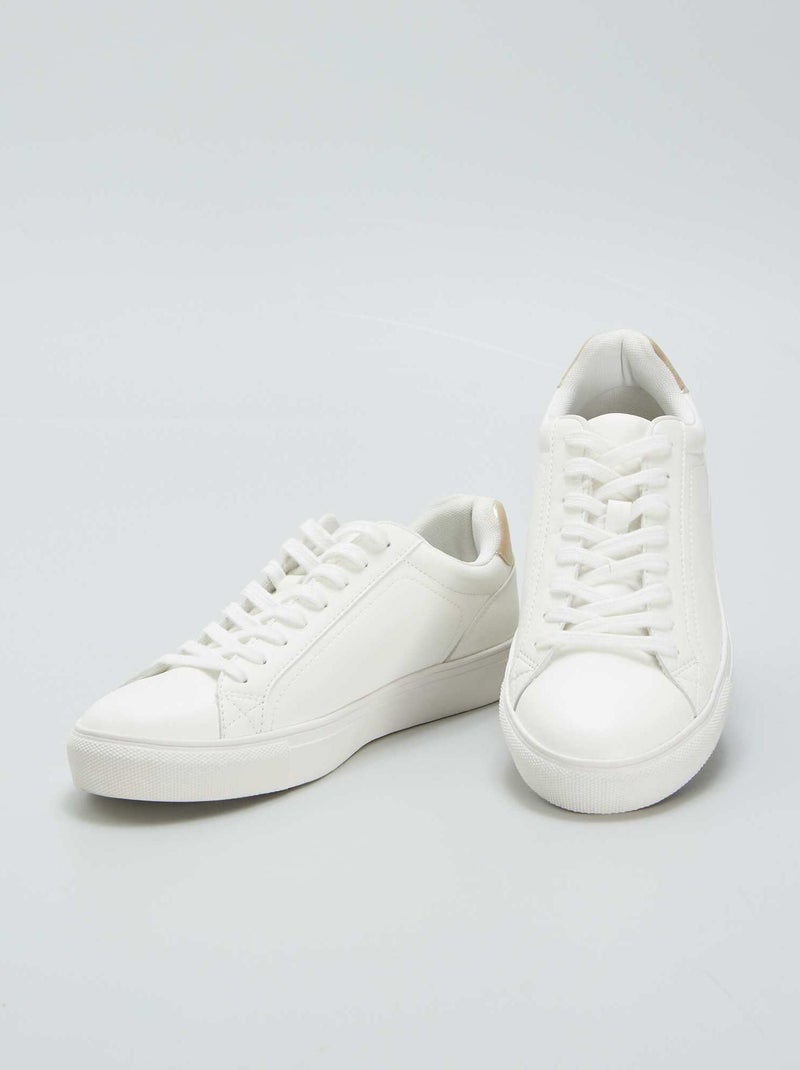 Baskets basses Blanc - Kiabi