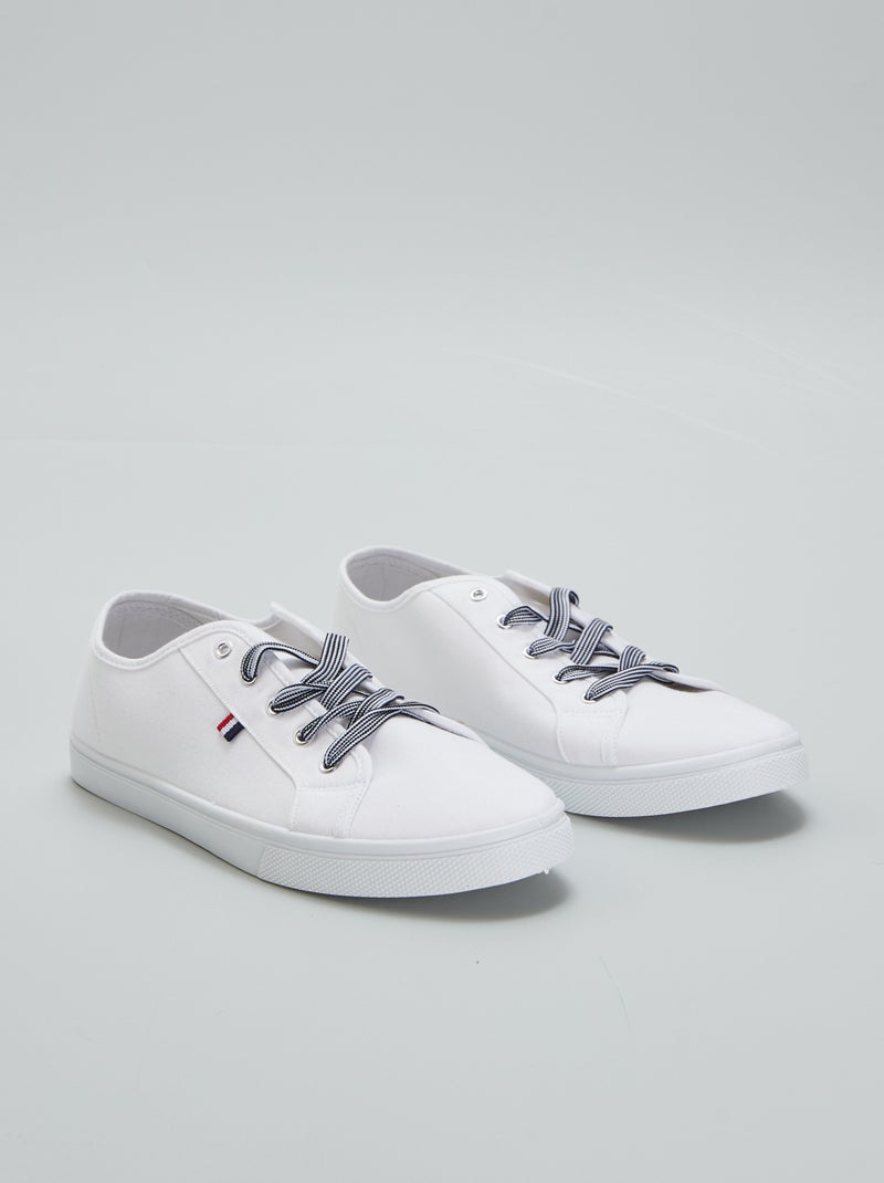 Baskets basses blanc - Kiabi