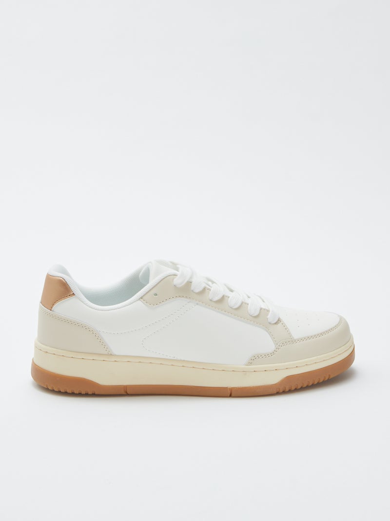 Baskets basses Blanc - Kiabi