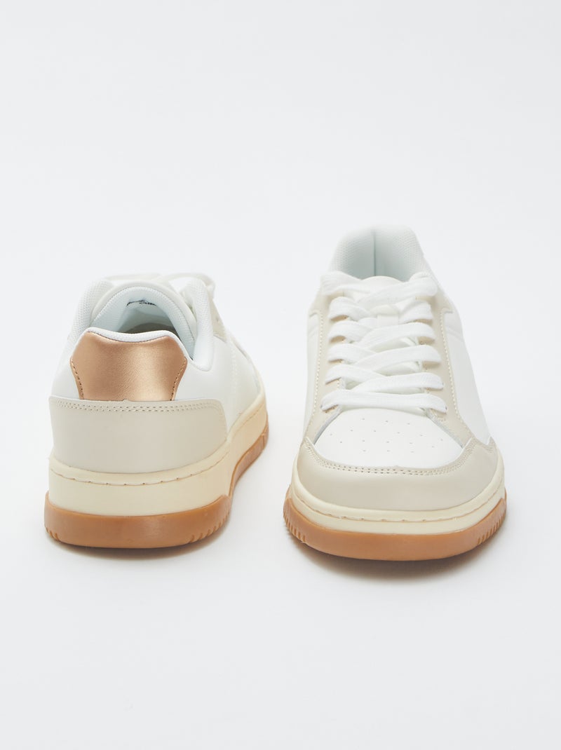 Baskets basses Blanc - Kiabi