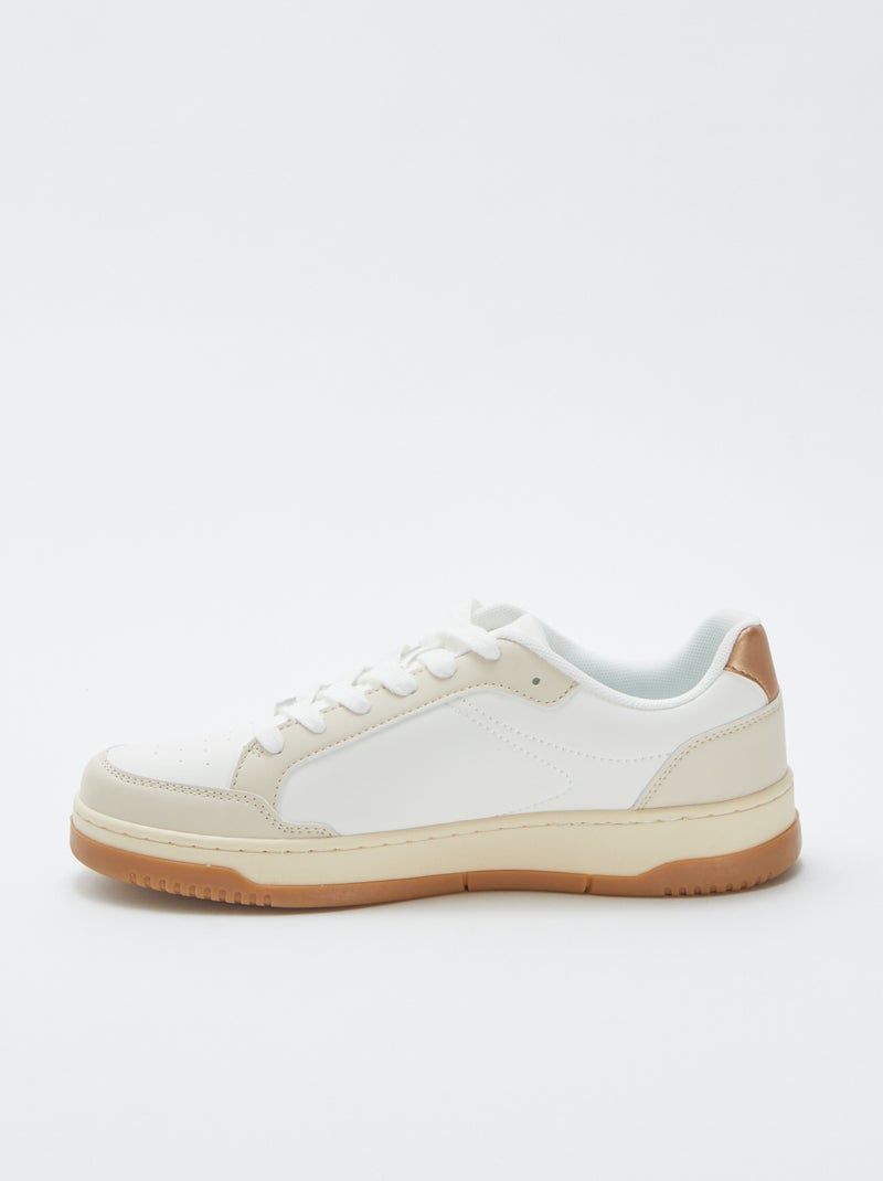 Baskets basses Blanc - Kiabi