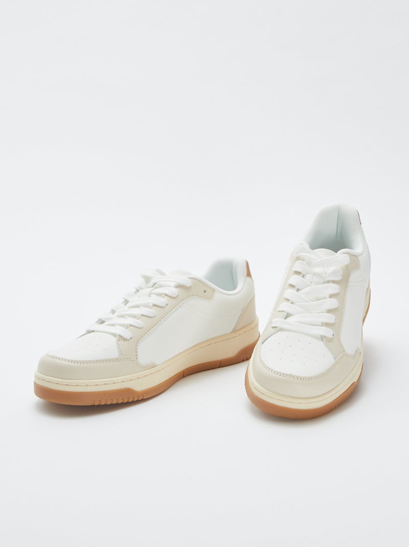 Baskets basses Blanc - Kiabi