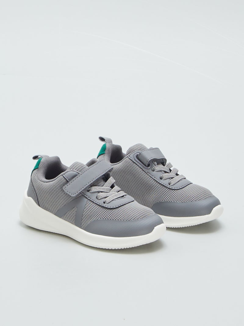 Baskets basses de running Gris - Kiabi
