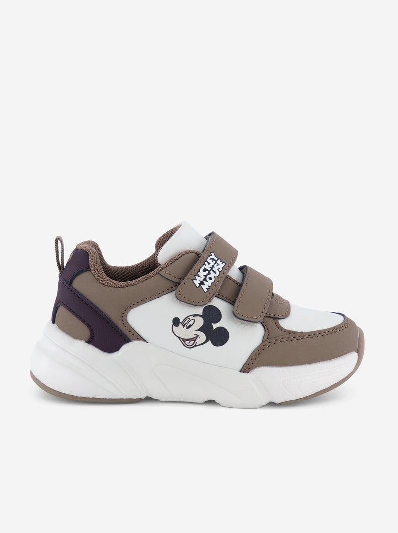 Baskets basses 'Disney' 'Mickey' Marron - Kiabi