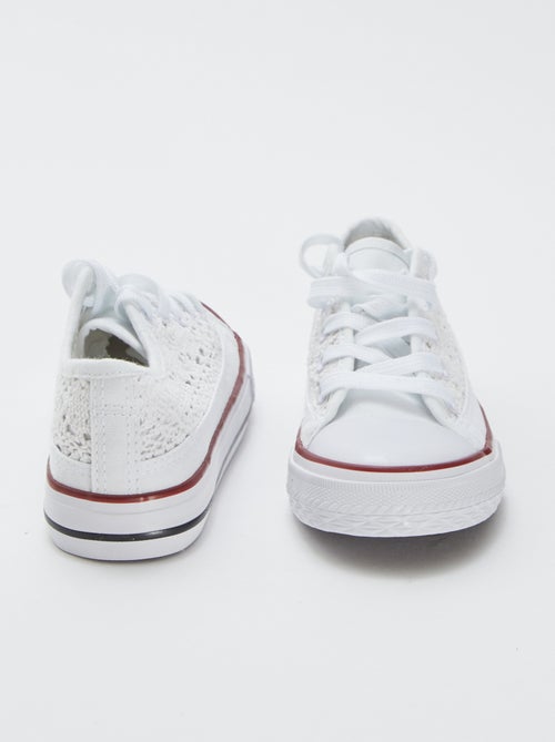 Baskets basses en macramé - Kiabi